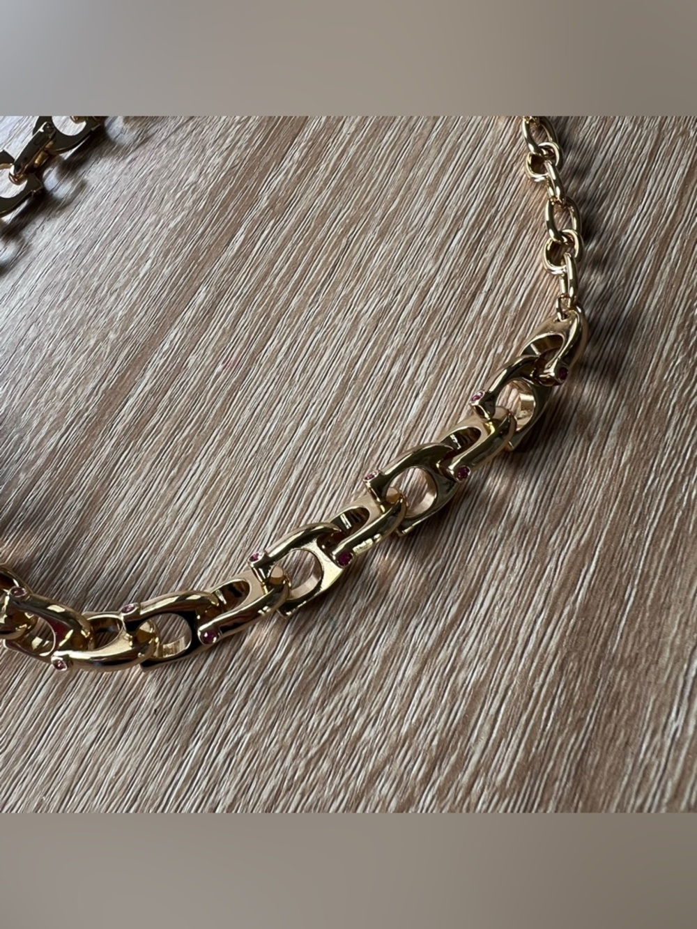 Coach Chunky Signature Chain Link Necklace - Picture 3 of 6